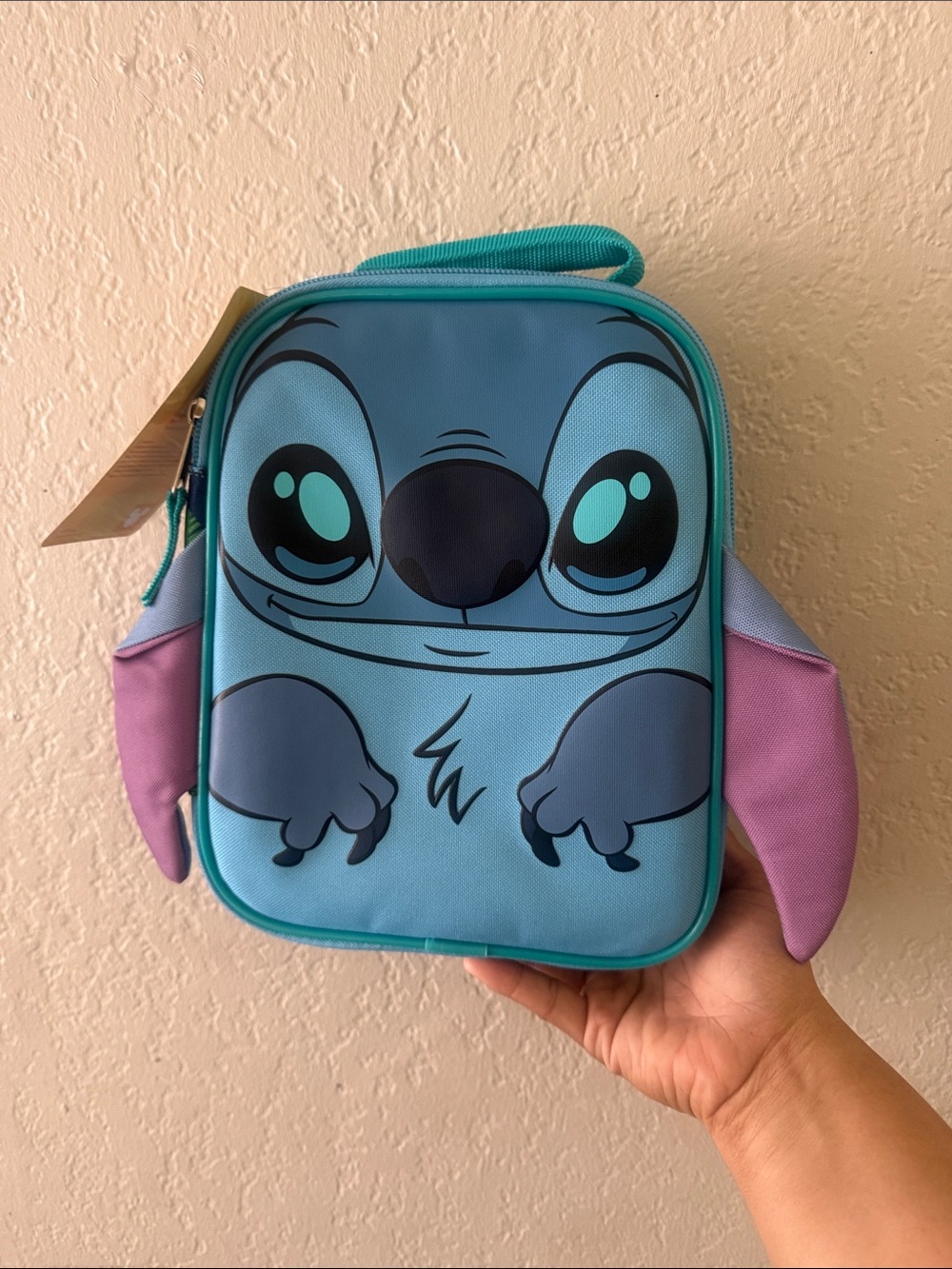 Bioworld Blue Kids Character Lunch Bag with Pink Ear Accents